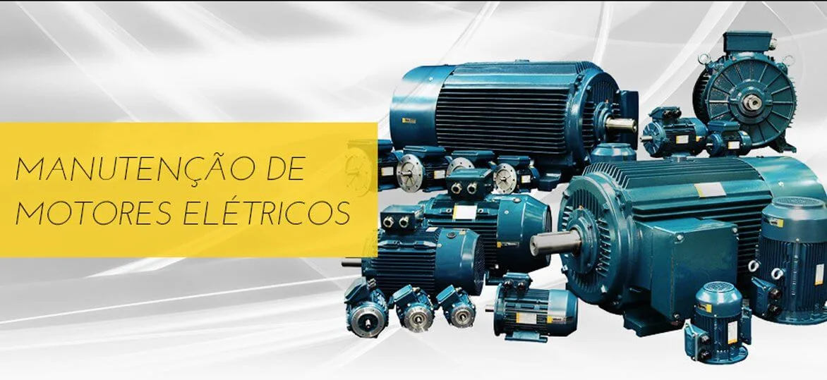 Manutenção de motor elétrico industrial